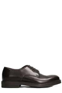 Green George Lace-Up Derby Shoes