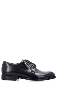 Green George Polished Derby Shoes