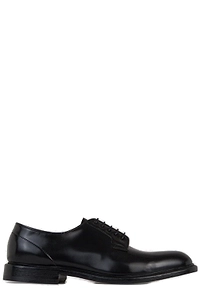 Green George Round Toe Classic Derby Shoes