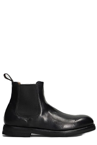 Green George Round Toe Combat Boots