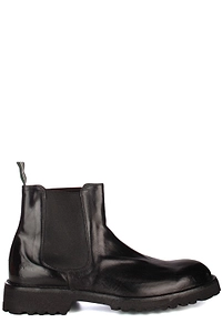 Green George Round Toe Combat Boots