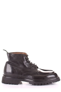 Green George Round Toe Lace-Up Boots