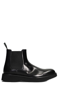 Green George Round Toe Combat Boots