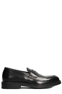 Green George Round Toe Slip-On Loafers