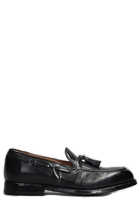 Green George Tassel Moccasin Loafers