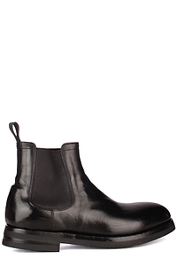 Green George Round Toe Slip-On Boots