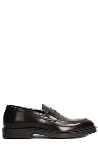 Green George Round Toe Slip-On Loafers