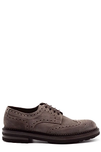 Green George Wingtip Brogue Derby Shoes