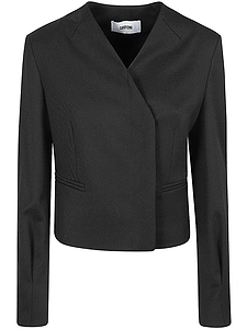 Grifoni Collarless Wool Jacket