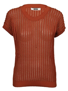 Grifoni Cable-Knit Sleeveless Top