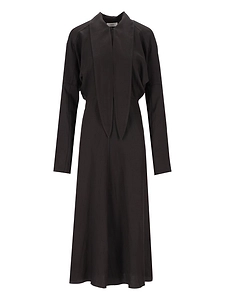 Grifoni Draped Front Midi Dress