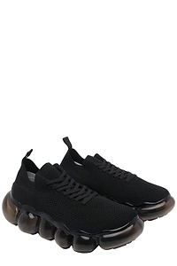 Grounds Bubble Sole Knit Low-Top Sneakers