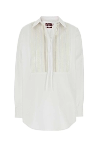 Gucci Drawstring Poplin Oversized Shirt