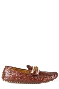 Gucci Embossed Slip-On Driving Shoes