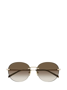Gucci Eyewear Oval Frame Sunglasses