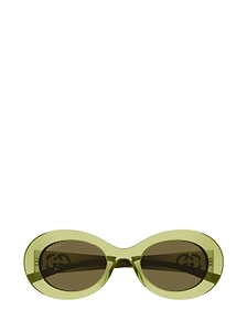 Gucci Eyewear Oval Frame Sunglasses