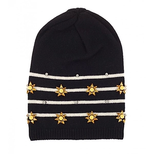 Gucci Floral Embellished Knitted Beanie