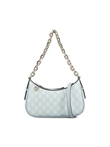 Gucci Gg Emblem Zipped Small Shoulder Bag