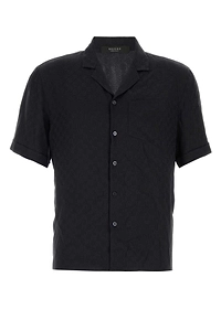 Gucci Gg Jacquard Short-Sleeve Bowling Shirt