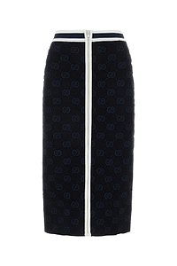 Gucci Gg Jacquard Midi Skirt