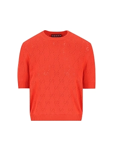 Gucci Gg Short-Sleeved Jumper