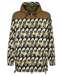 Gucci Graphic Print Zip-Up Coat