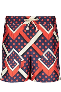 Gucci Graphic Print Drawstring Shorts