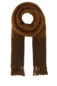 Gucci Gucciparf Logo Fringed Scarf