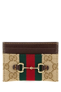 Gucci Horsebit Web Card Case