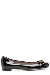 Gucci Horsebit Detailed Slip-On Ballerina Shoes