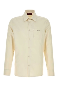 Gucci Horsebit-Embellished Twill Shirt