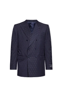 Gucci Horsebit Striped Tailored Blazer