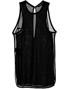 Gucci Keyhole Detail Layered Mesh Top