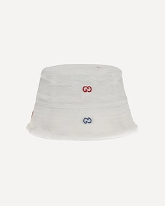 Gucci Kids Gg Supreme Logo Bucket Hat