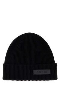 Gucci Logo Patch Knitted Beanie