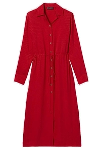 Gucci Logo-Jacquard Side Slit Midi Dress