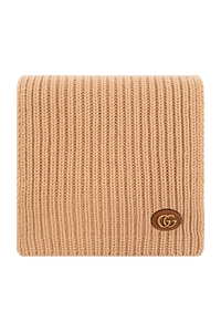 Gucci Logo Patch Knit Scarf