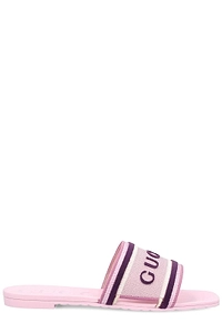 Gucci Logo Lettering Slip-On Slides