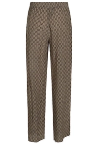 Gucci Gg Monogram Wide-Leg Pants
