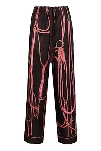 Gucci Printed Detailed Straight-Leg Pants