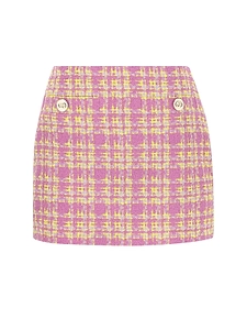 Gucci Tweed Button Detailed Skirt