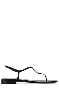 Gucci Thong Logo Plaque Sandals