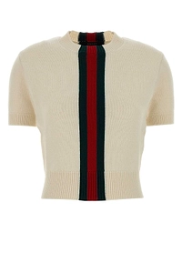 Gucci Web Detailed Knitted Top