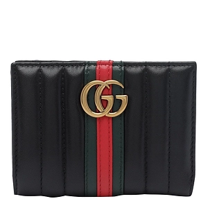 Gucci Web Stripe Compact Wallet