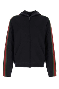 Gucci Web Stripe Jersey Zip Jacket