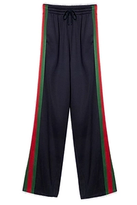 Gucci Web Stripe Detailed Wide Leg Trousers