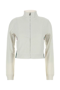 Gucci Zip-Up Ribbed Sweatshirt