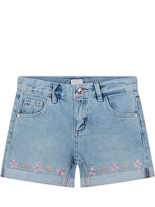 Guess Kids Embroidered Denim Shorts