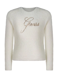 Guess Kids Logo Fuzzy Sweater
