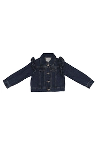 Guess Kids Lurex Denim Ruffle Jacket